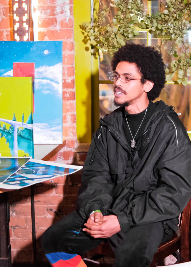 artist named robert jones during an interview