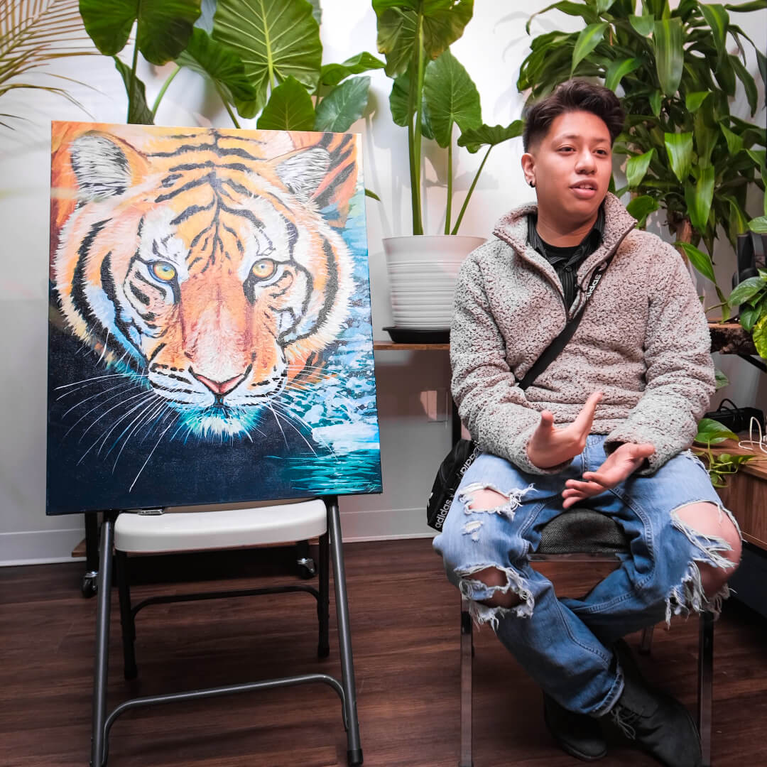 artist named edgar hernandez during an interview